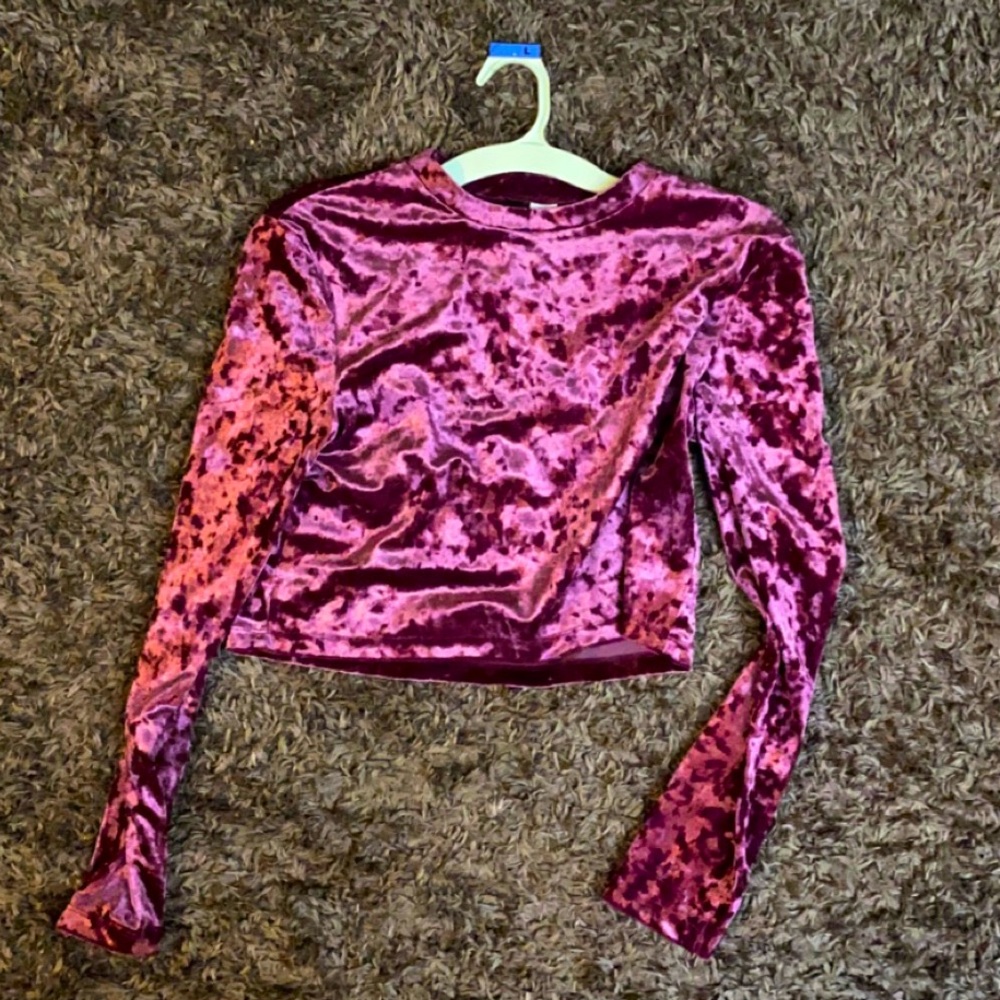 H&M shiny crop top